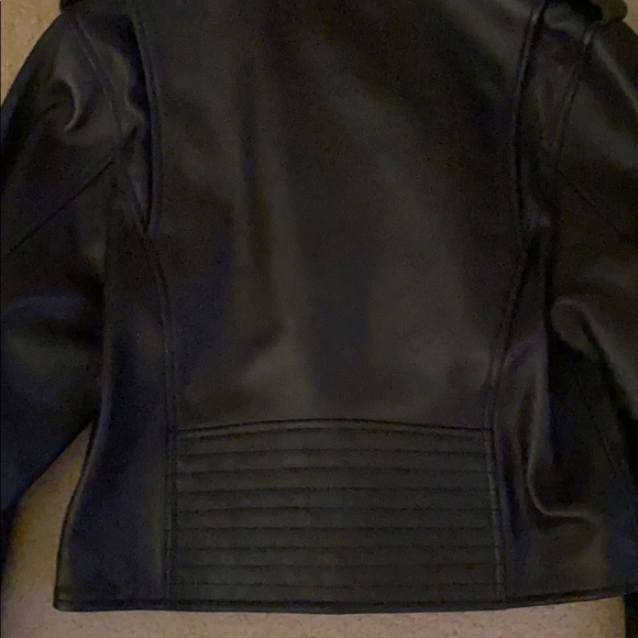 BCBG MAXAZRIA BLACK LEATHER JACkET  SIZE XS - Picture 3 of 5